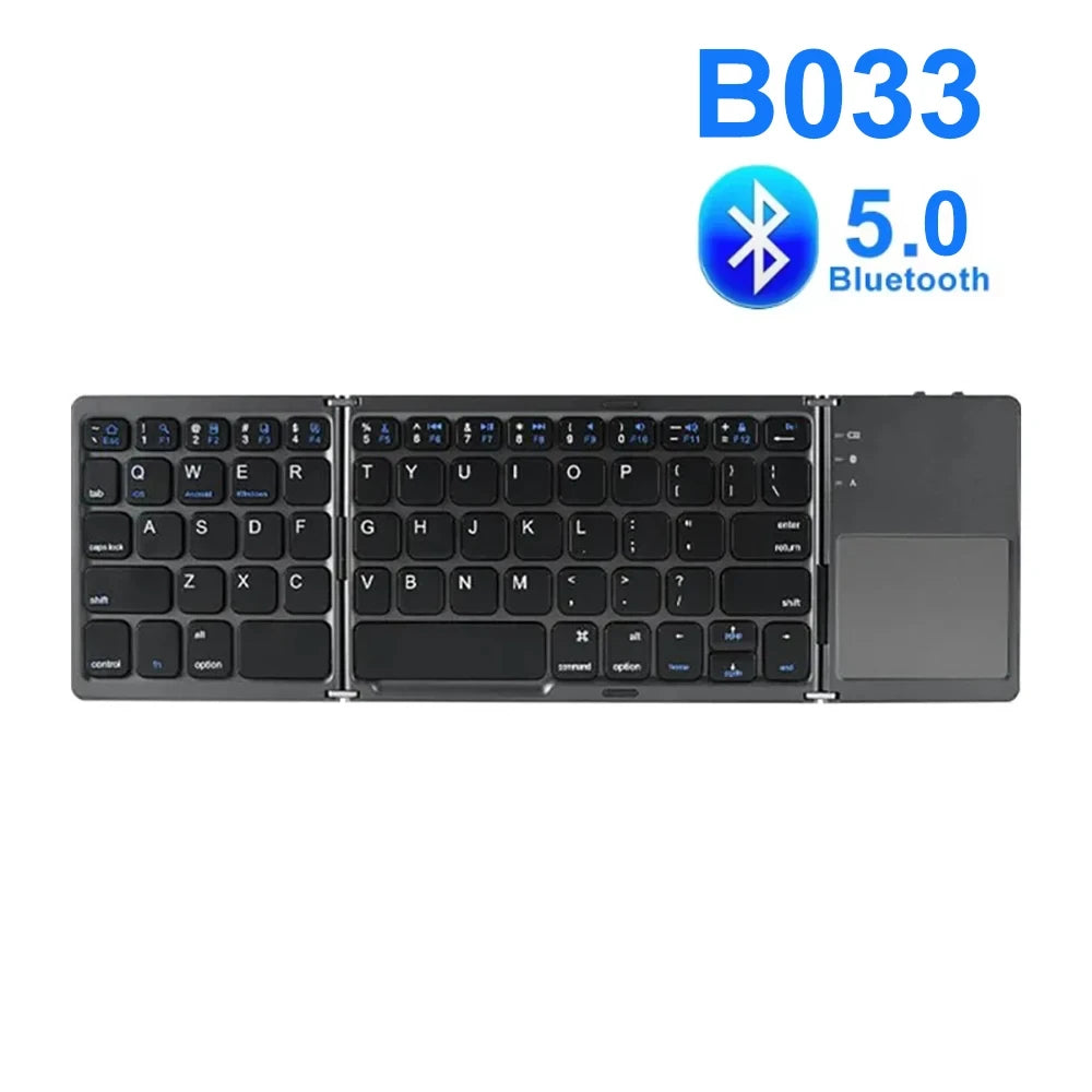 Portable Tri-Fold Wireless Keyboard